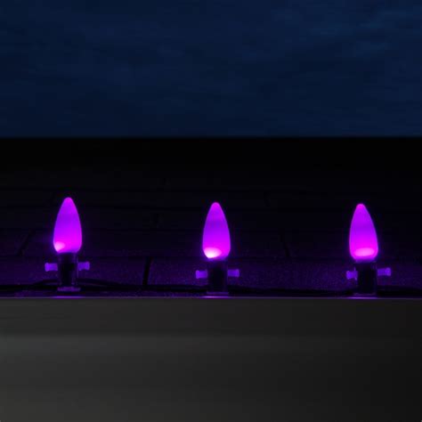 C9 Purple Smooth Opticore Led Christmas Light Bulbs