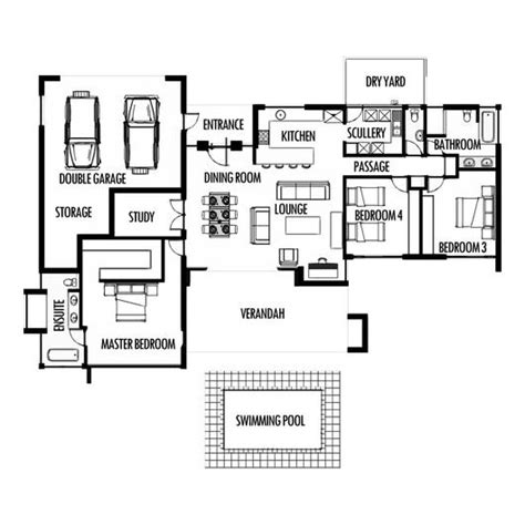 Thanks to their small footprints and efficient layouts, small one story 2 bedroom retirement house plans offer flexibility and come in a variety of architectural styles. 3 Bedroom 285m2 FLOOR PLAN ONLY - HousePlansHQ
