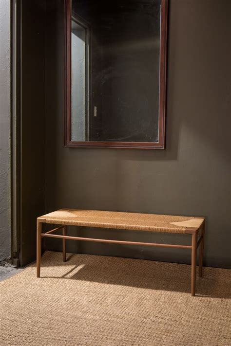 Woven Rush Bench Rlb 44 Rlb 60 — Smilow Design Furniture Design