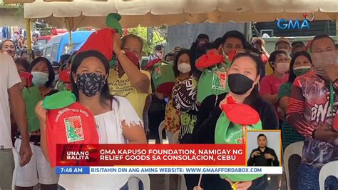 gma kapuso foundation namigay ng relief goods sa consolacion cebu ub video dailymotion