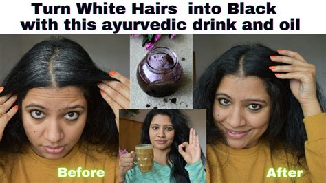 Turn White Hairs Into Black With This Ayurvedic Drink And Homemade Oil