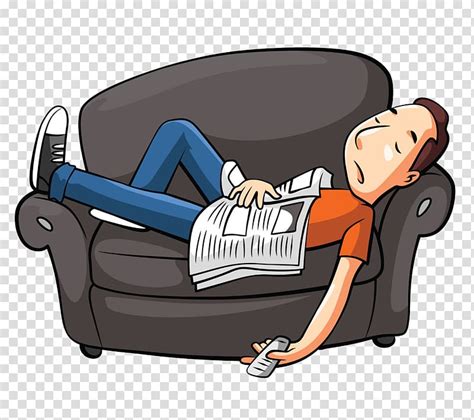 Man Lying On Sofa Art Man Lying Asleep Transparent Background Png