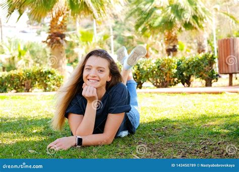 Cute Girl Having Fun On A Tropical Vacation Stock Image Image Of Long Beauty 143450789