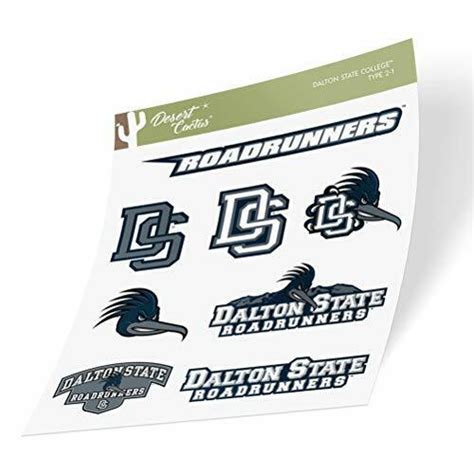 Dalton State College Roadrunners Sticker Type 2 Sheet Ebay