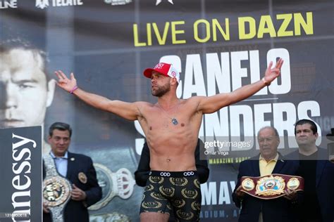 Boxer Billy Joe Saunders Poses During The Official Weigh In At Atandt