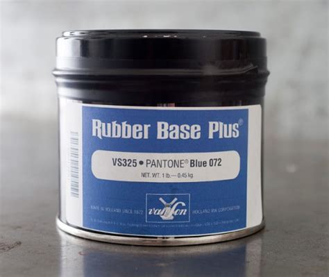 Pantone Blue 072 Rubber Base