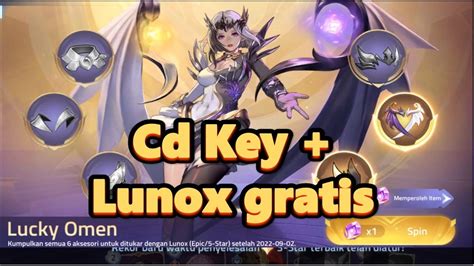 Event Mla Yang Paling Ditunggu Lunox Gratis Cd Key Mobile Legends