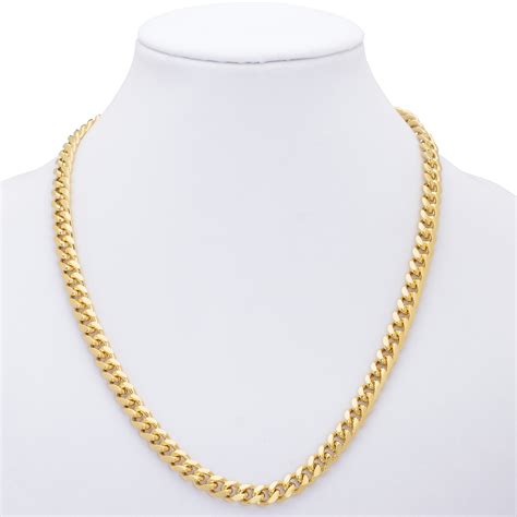 18k Gold Plated Cubancurb Link Chain Necklace Or Bracelet Lifetime