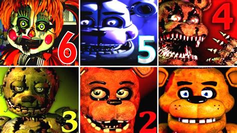 Five Nights At Freddys 6 Fnaf 1 2 3 4 5 All Jumpscares Simulator Fnaf