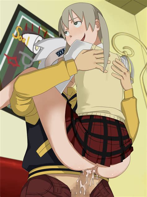 Ice Place Maka Albarn Soul Evans Soul Eater S Ahegao Ass Blonde Hair Censored Clothed