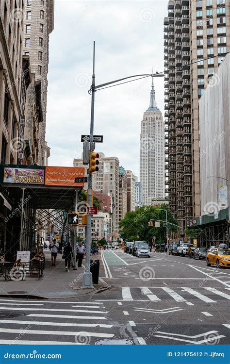 Broadway Street In Flatiron District Of New York City Editorial