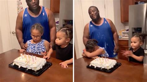 Girl Blows Out Sisters Birthday Candles Youtube