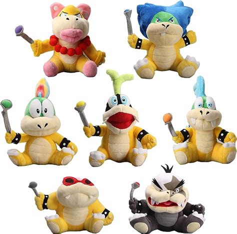 Uiuoutoy Plush Toys 7 Pcs Larry Iggy Wendy Morton Jr Roy Ludwig Lemmy