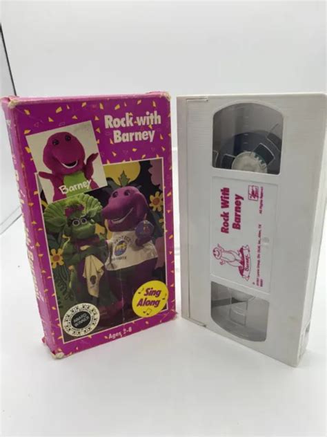 Barney Rock With Barney Vhs 1991 Sing Along• Educational Children
