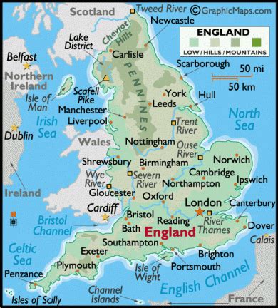 Much of the north and west of the u.k. Enchanted England - Location and Population