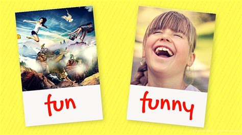 Funny And Fun 2 Words With Different Meanings Yolaine Bodin