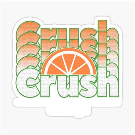 Orange Crush Sticker For Sale By Skyafterdusk Redbubble