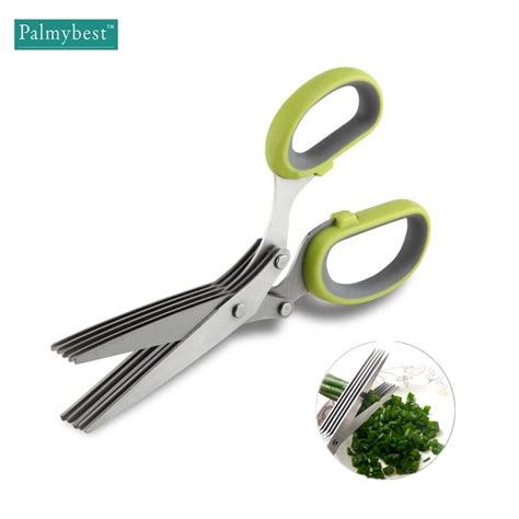 Multi Function Kitchen Scissors 5 Layers Blade Stainless Steel Knives