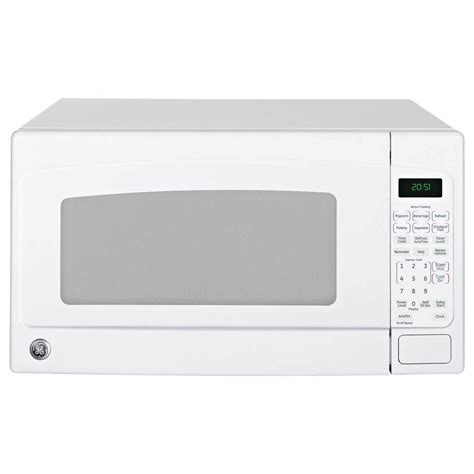 Ge 2 0 Cu Ft Countertop Microwave In White Jes2051dnww The Home Depot