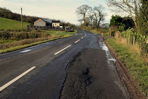 Uneven Road Surface Along Derrybard Road © Kenneth Allen Geograph
