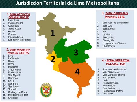 Lima Dividen Región Policial Lima En Cuatro Sectores Operativos