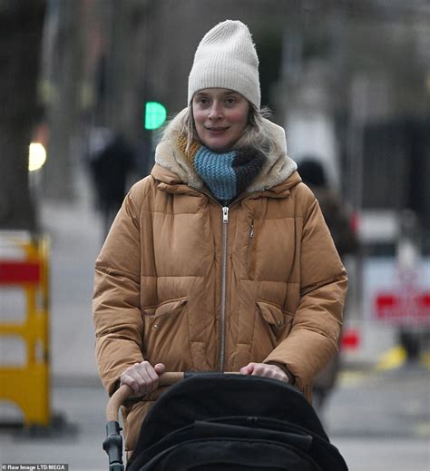 Aidan Turners Wife Caitlin Fitzgerald Steps Out With A Pram