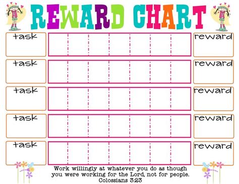 190 Best Reward Charts Images On Pinterest Rewards Chart Charts And