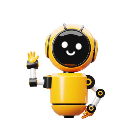 3d Orange Robot Character 23404810 Png