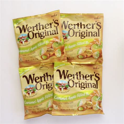 Werthers Original Caramel Apple Filled Hard Candies Value 4pack