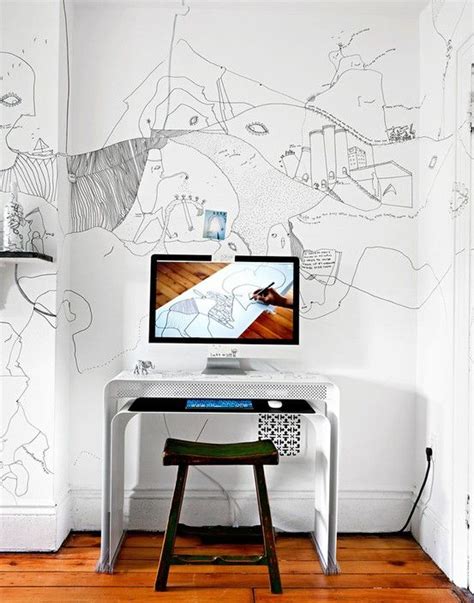 Flat With So Creative Wallpaper Workspace Inspiration