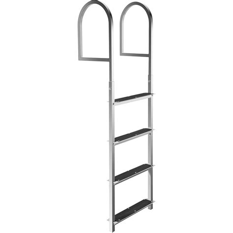 Vevor Aluminum Dock Ladder 4 Step Boat Ladder 330lbs Weight Capacity