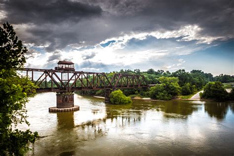 Bridge Over Ocmulgee River Stock Photo Download Image Now River