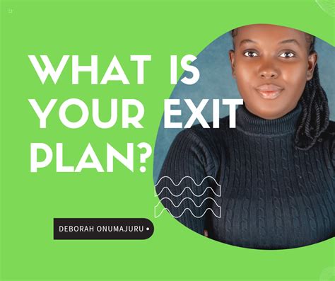 What Is Your Exit Plan Budding Nurses