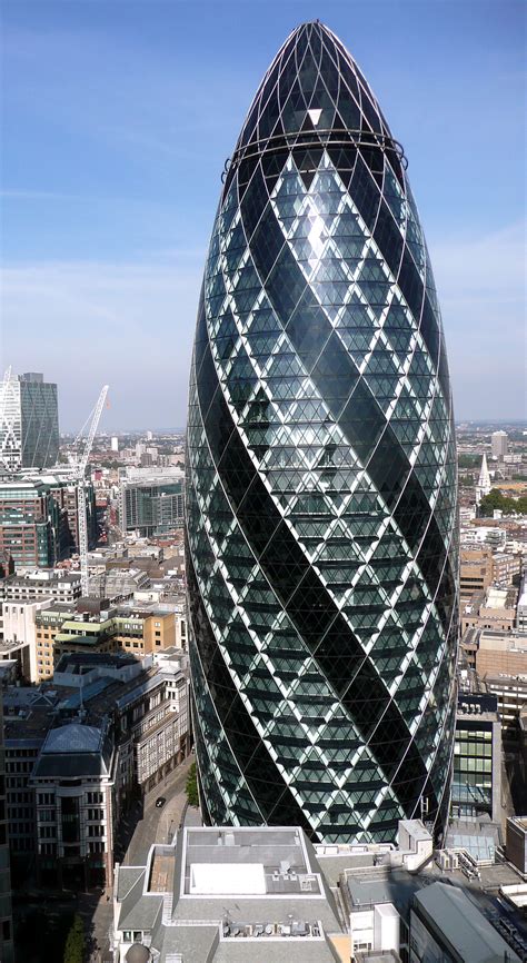 The Gherkin In London Famous Architecture Norman Foster Architecture