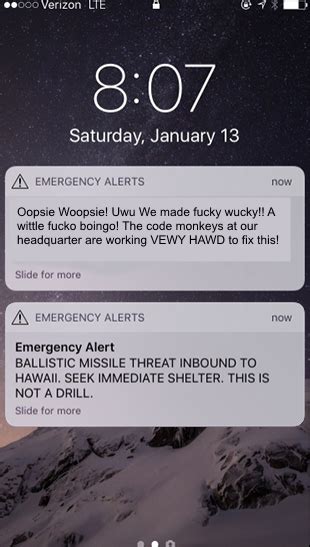 Hawaii Missile False Alarm Oopsie Woopsie Know Your Meme