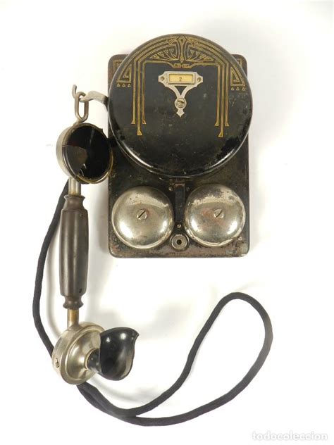 Antiguo Raro Telefono De Pared Negro Año 1920 A Vendido En Venta