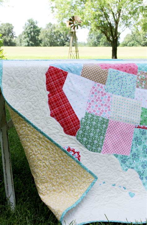 Us Map Quilt Tutorial Quilting And Sewing Flamingo Toes