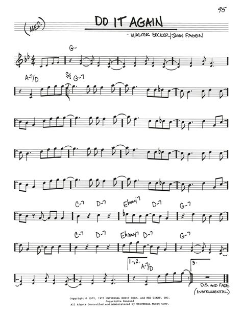 Do It Again Sheet Music | Steely Dan | Real Book - Melody & Chords