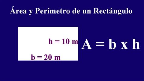 Formula Para Calcular El Area Y Perimetro Del Rectangulo Printable