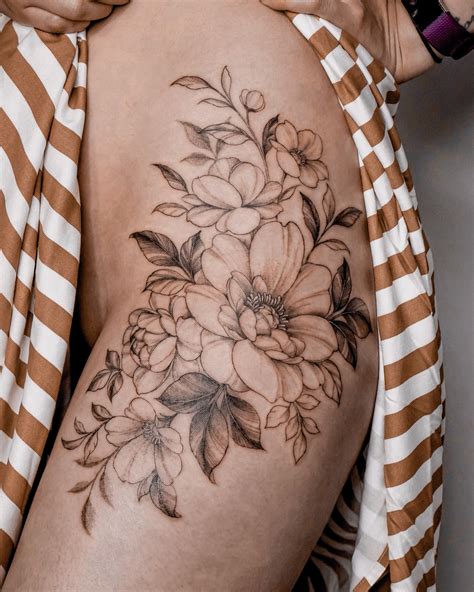 Floral Hip Tattoo Floral Hip Tattoo Hip Tattoo Tattoos