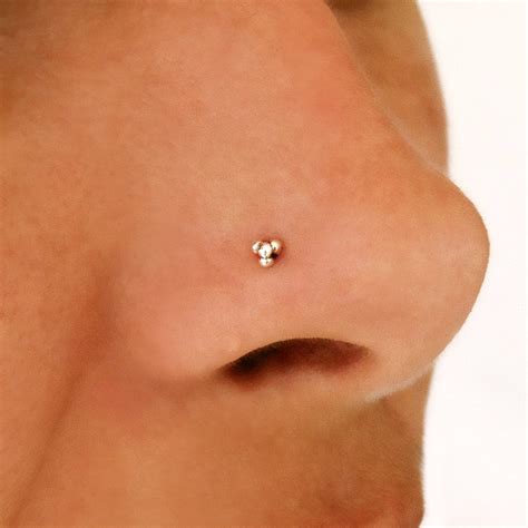 Silver Nose Stud Tiny Nose Stud Small Nose Stud Nose Etsy