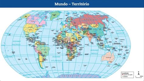 Mapa Território Mundial Mapa Mundi Nerd Professor