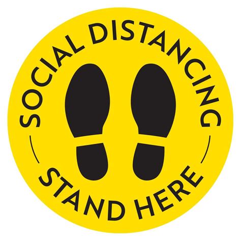Social Distancing Floor Decal Excelmark