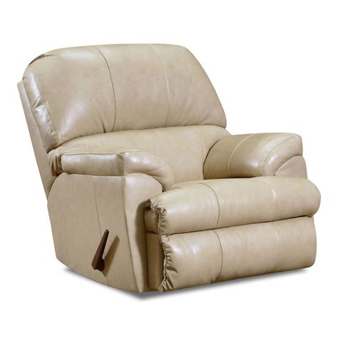 Lane Furniture 4010 Montego 20 Top Grain Leather Recliner In Cream