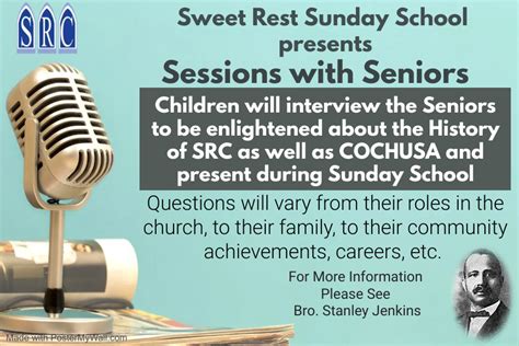 Sunday School Sessions With Seniors Sweet Rest Church