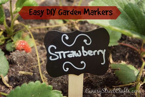 Easy Diy Garden Plant Markers Canary Street Crafts