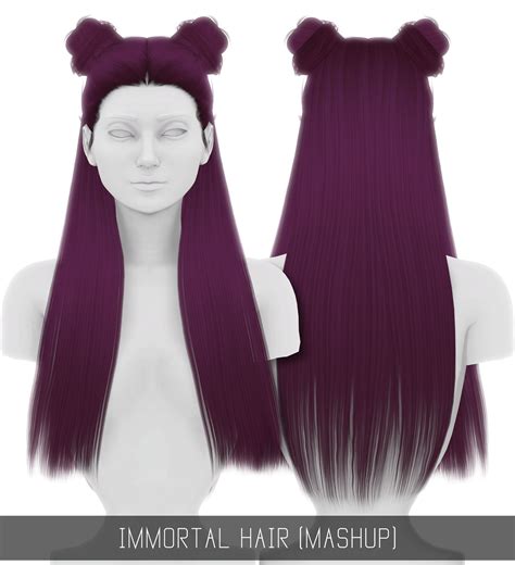 Simpliciaty Immortal Hair Retextured Sims 4 Hairs