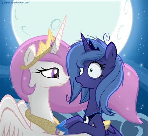 Lunas First Kiss My Little Pony Princess My Little Pony Pictures