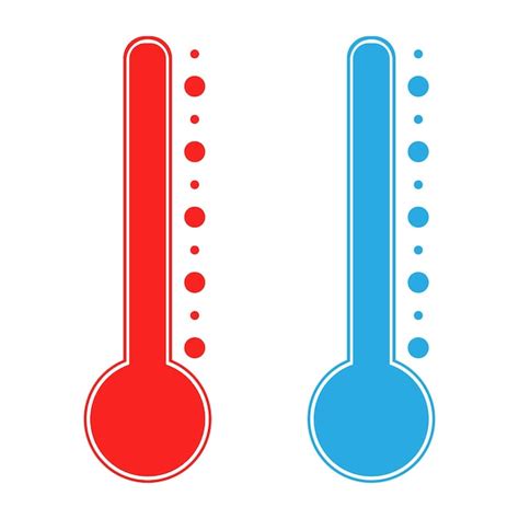 Premium Vector Cold And Hot Thermometer Temperatures