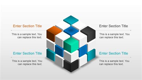 Colorful 3d Diagrams Powerpoint Template Slidemodel